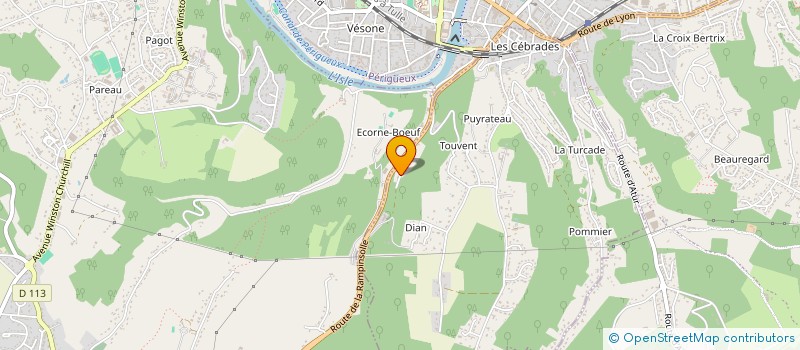 localisation de l'entreprise DSM  SANILHAC