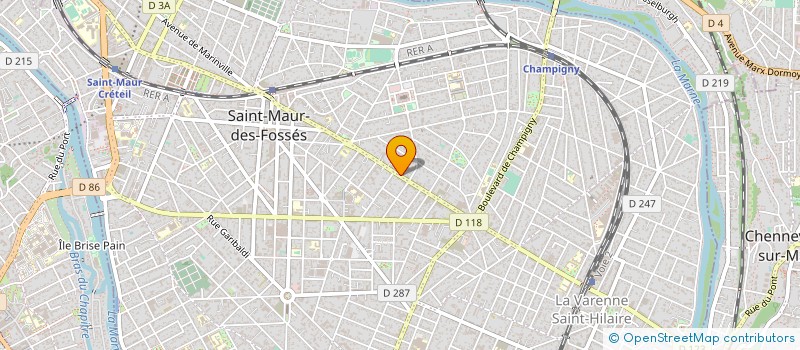 localisation de l'entreprise DSM DISTRIBUTION à SAINT-MAUR-DES-FOSSES