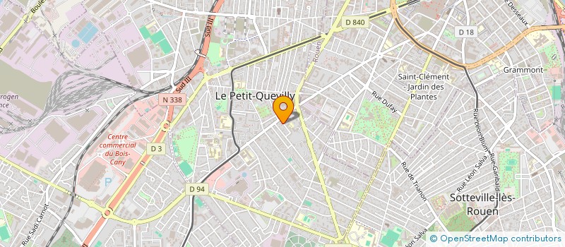 localisation de l'entreprise DSM INVEST à LE PETIT-QUEVILLY