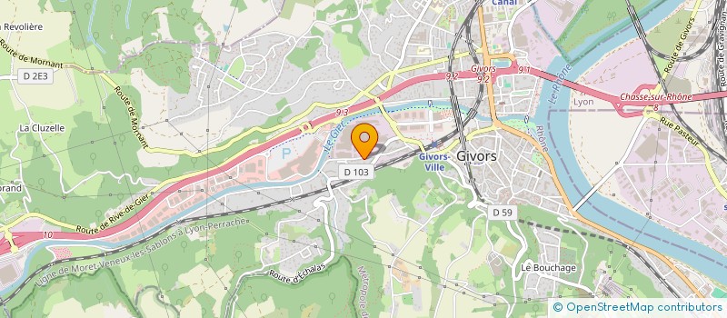 localisation de l'entreprise DSM MULTISERVICE à GIVORS