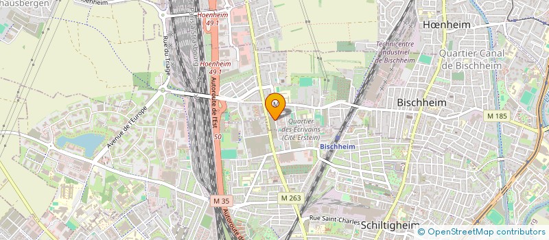 localisation de l'entreprise DSM PLATRERIE à BISCHHEIM