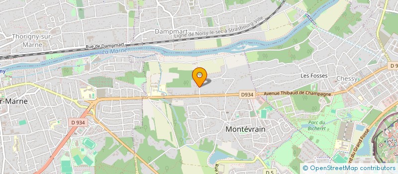 localisation de l'entreprise DSM1  MONTEVRAIN