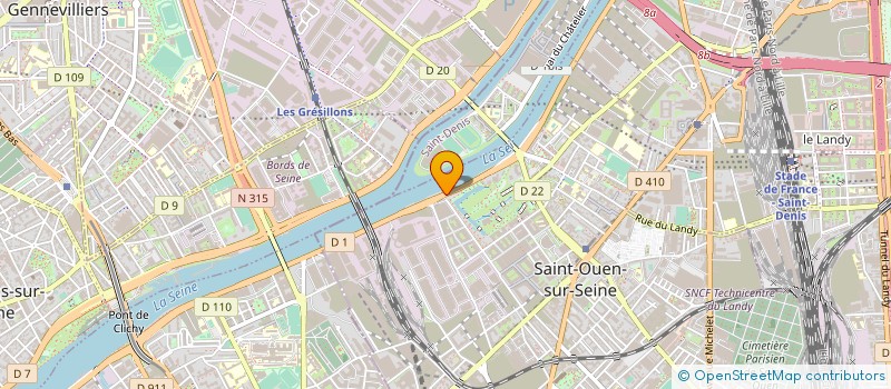 localisation de l'entreprise DSMC CONSTRUCTION à SAINT-OUEN-SUR-SEINE