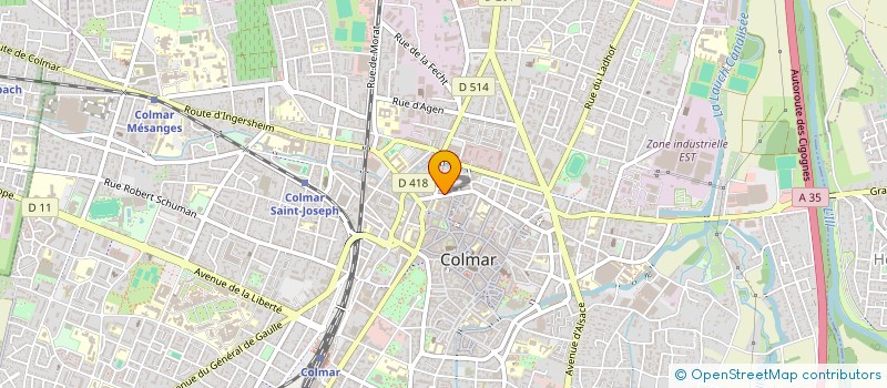 localisation de l'entreprise DSME  COLMAR