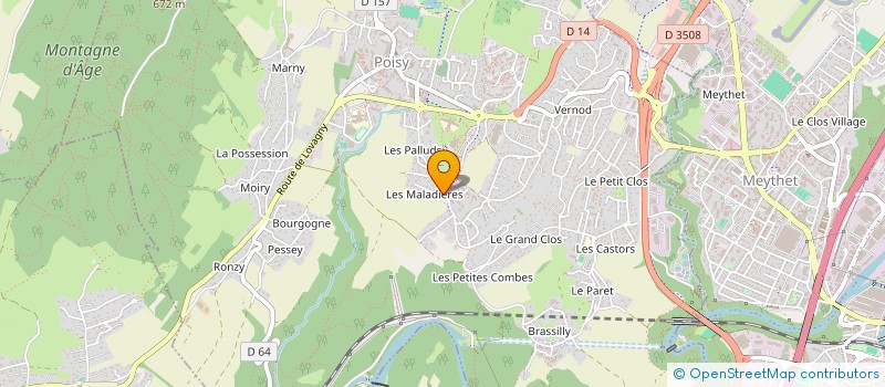 localisation de l'entreprise DSMG  POISY