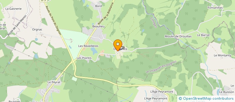 localisation de l'entreprise DSMN IMMO à LE CHATENET EN DOGNON