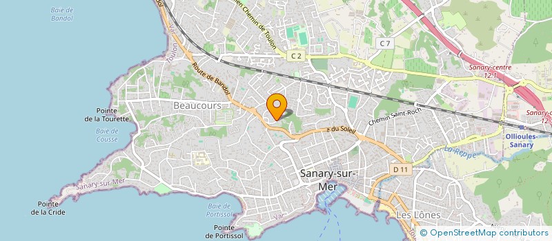localisation de l'entreprise DSN IMMO à SANARY-SUR-MER