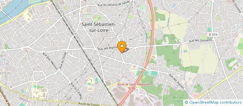 localisation de l'entreprise DSO 44 à SAINT-SEBASTIEN-SUR-LOIRE