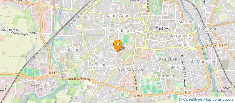 localisation de l'entreprise DSO-FRT  TARBES