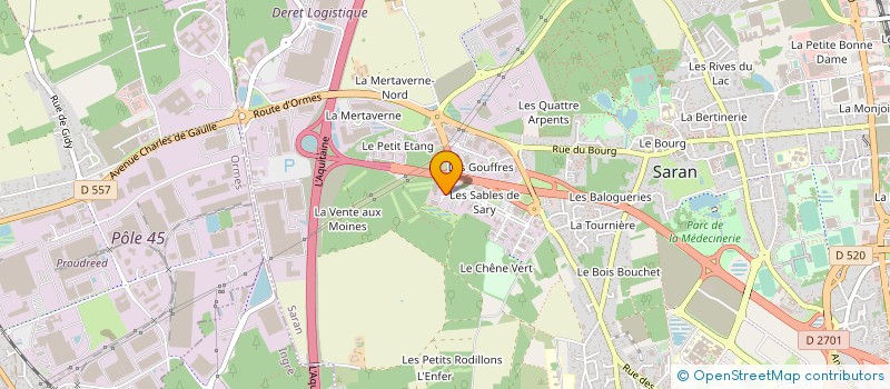 localisation de l'entreprise DSOM ETANCHEITE SAS à SARAN