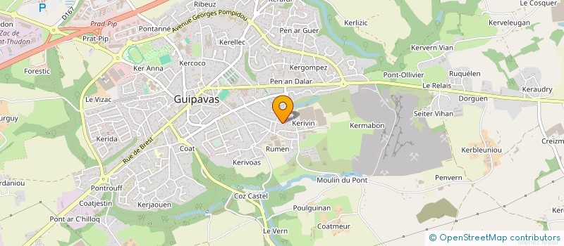 localisation de l'entreprise DSOQ  GUIPAVAS