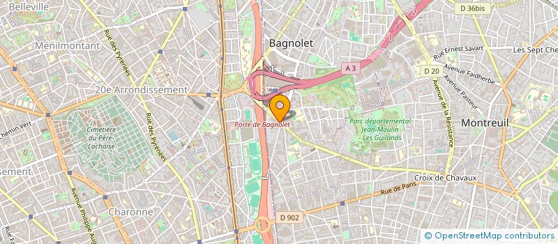 localisation de l'entreprise DSP à BAGNOLET