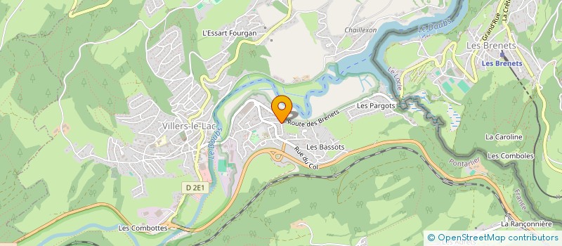 localisation de l'entreprise DSP  VILLERS-LE-LAC