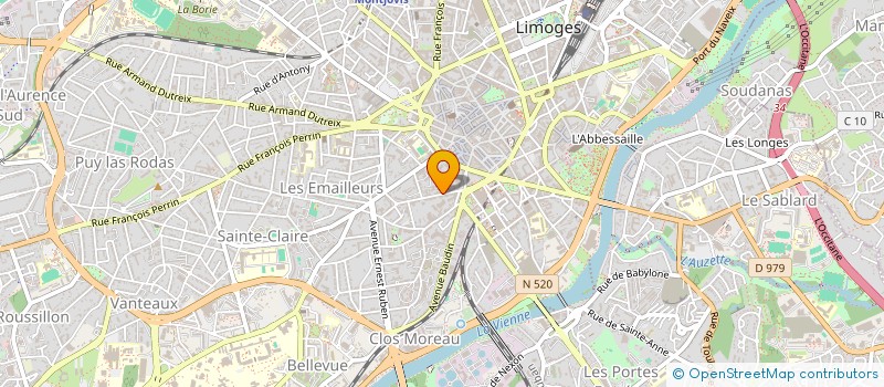 localisation de l'entreprise DSP à LIMOGES