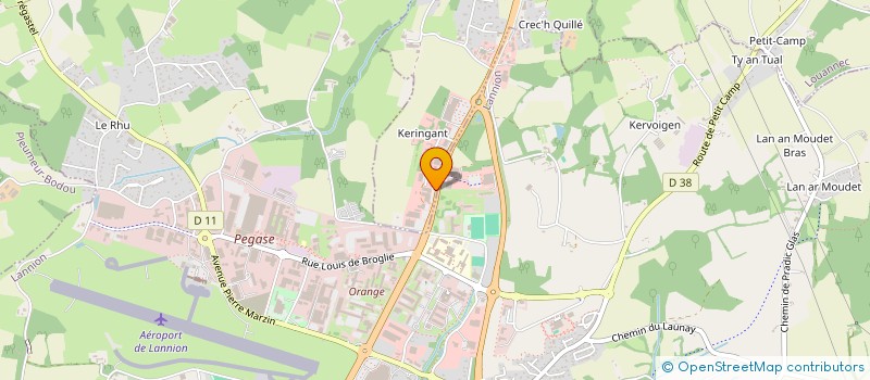 localisation de l'entreprise DSPA  LANNION
