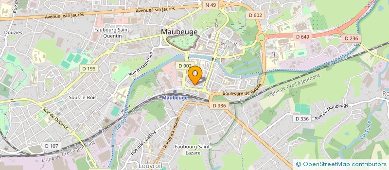 localisation de l'entreprise DSPMH  MAUBEUGE