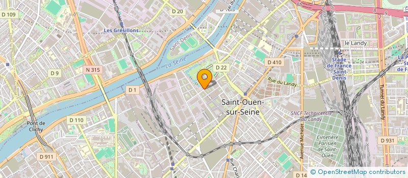 localisation de l'entreprise DSPRTZ DEVELOPMENT à SAINT-OUEN-SUR-SEINE