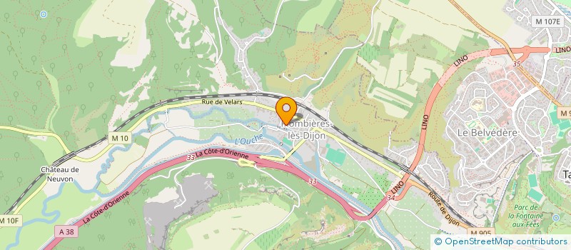 localisation de l'entreprise DSPV INFORMATIQUE à PLOMBIERES-LES-DIJON
