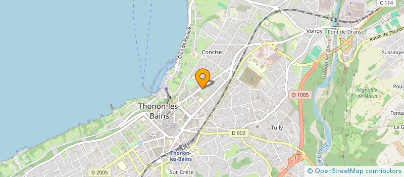 localisation de l'entreprise DSQC IMMO à THONON-LES-BAINS