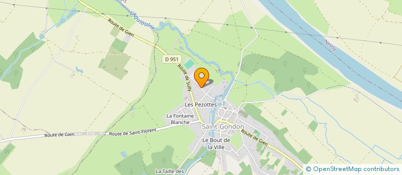 localisation de l'entreprise DSR à SAINT-GONDON