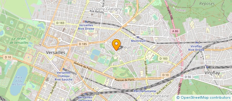 localisation de l'entreprise DSR à VERSAILLES