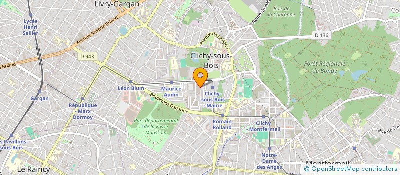 localisation de l'entreprise DSR BAT à CLICHY-SOUS-BOIS