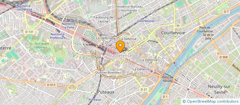 localisation de l'entreprise DSR CONSEIL à COURBEVOIE