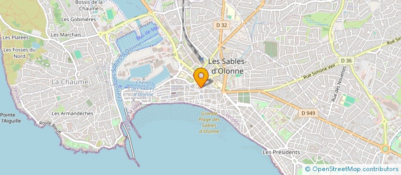 localisation de l'entreprise DSR INVEST à LES SABLES-D'OLONNE