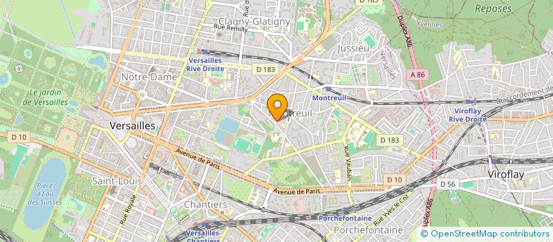 localisation de l'entreprise DSRV à VERSAILLES