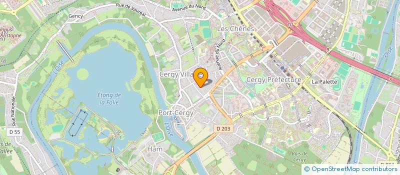 localisation de l'entreprise DSS CONSULTING à CERGY