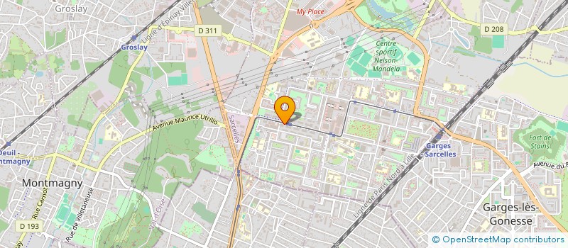 localisation de l'entreprise DSS EXPRESS à SARCELLES