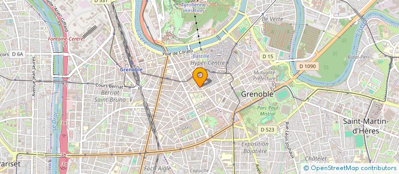 localisation de l'entreprise DSS IMMOBILIER à GRENOBLE
