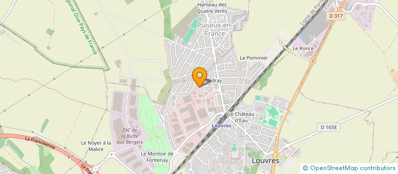 localisation de l'entreprise DSS INVESTISSEMENT  LOUVRES