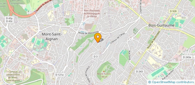 localisation de l'entreprise DSSL ASSOCIES  MONT-SAINT-AIGNAN