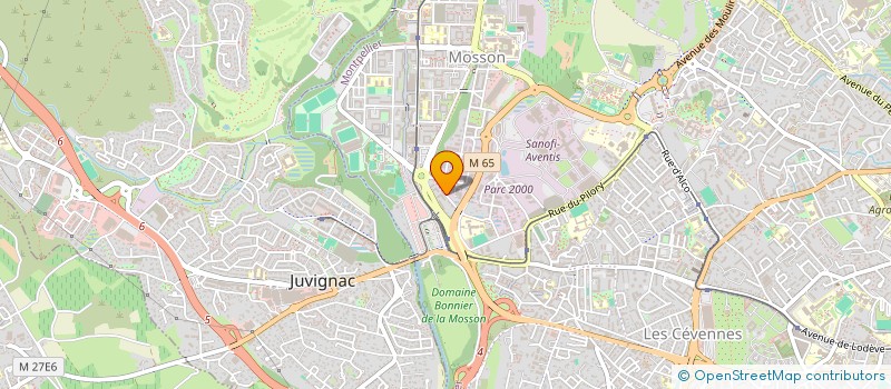 localisation de l'entreprise DSSUPPORT  MONTPELLIER