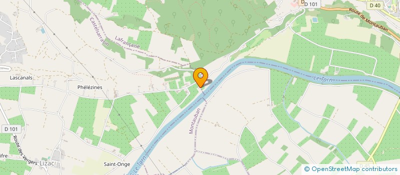 localisation de l'entreprise DST CAP DE RIVIERE  LIZAC