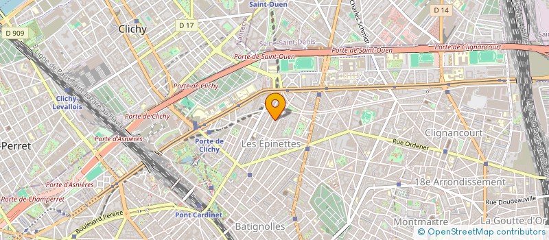 localisation de l'entreprise DST COUVERTURE CHARPENTE à PARIS