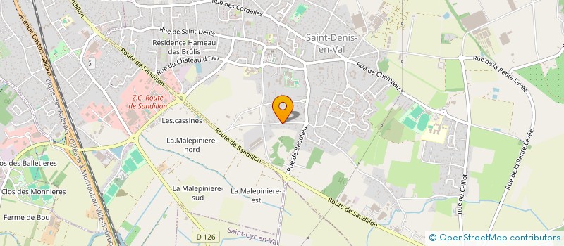 localisation de l'entreprise DSTOCK45 à SAINT-DENIS-EN-VAL