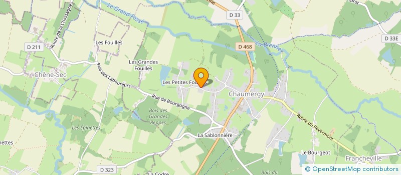 localisation de l'entreprise DSTP  CHAUMERGY