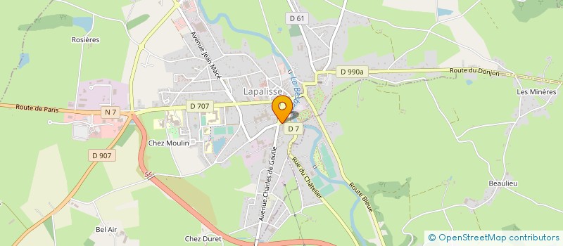 localisation de l'entreprise DSV  LAPALISSE