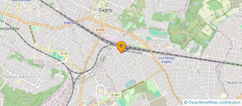 localisation de l'entreprise DSV à GAGNY