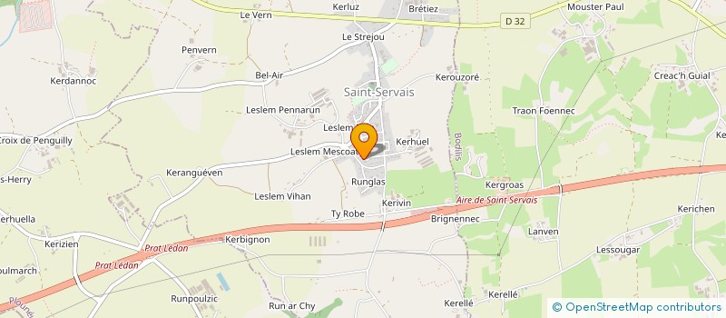 localisation de l'entreprise DSV CARRELAGES  SAINT-SERVAIS