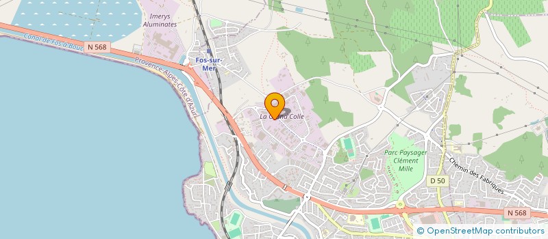 localisation de l'entreprise DSV INVEST  FOS-SUR-MER