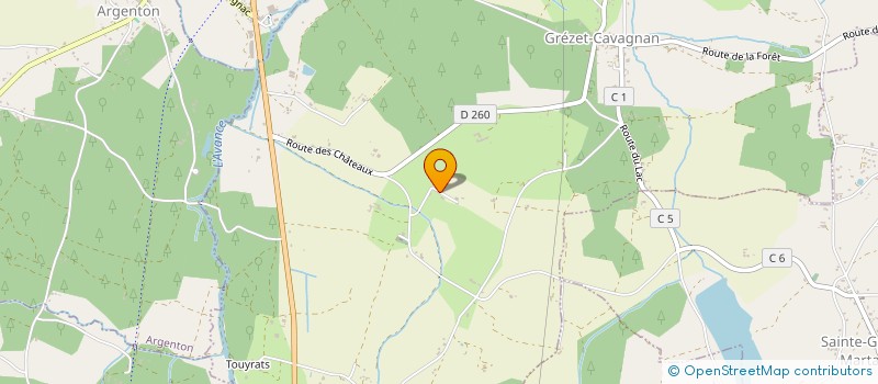 localisation de l'entreprise DSVS IMMO  GREZET-CAVAGNAN