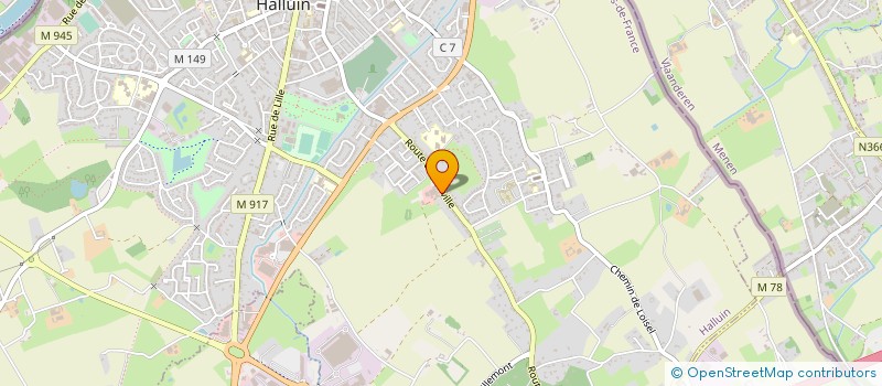 localisation de l'entreprise DT AUTO  HALLUIN