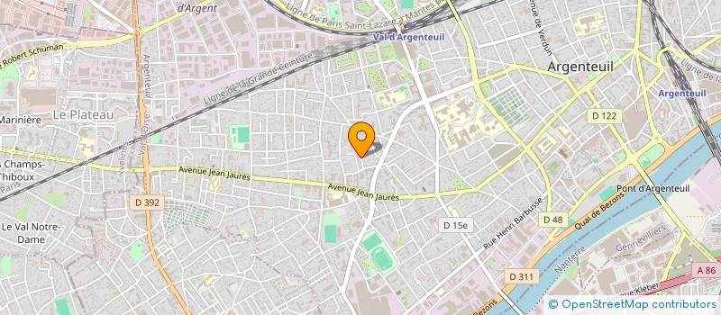 localisation de l'entreprise DT BAT à ARGENTEUIL