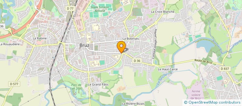 localisation de l'entreprise DT BATI à BRUZ