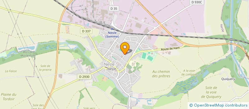 localisation de l'entreprise DT BATIMENT à NESLE