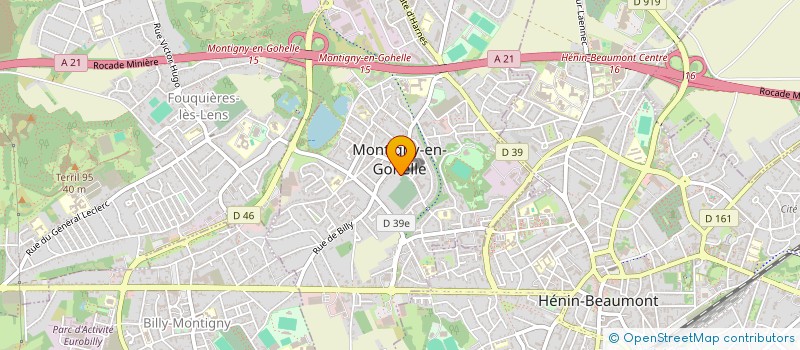 localisation de l'entreprise DT CERAMIC à MONTIGNY-EN-GOHELLE