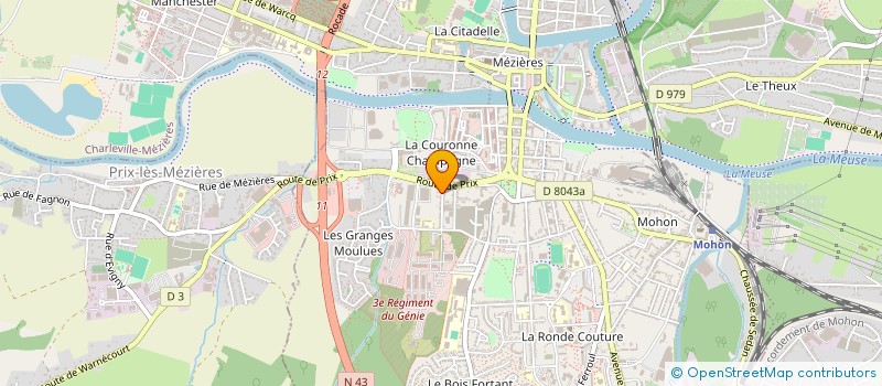 localisation de l'entreprise DT CHAUFFAGE PLOMBERIE à CHARLEVILLE-MEZIERES